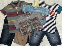 ☆ 子供服　男の子　EDWIN　F.O.KIDS　Seraph　zuppa di zucca　半袖Tシャツ４枚　半ズボン3枚　まとめ売り　７点セット　１２０ ☆_画像1