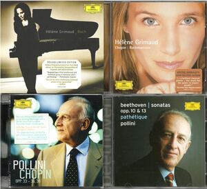 [送料無料] クラシックCD 4枚まとめて エレーヌ・グリモーとマウリツィオ・ポリーニのピアノ