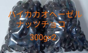 ハイカカオヘーゼルナッツチョコ(50)300g×2　アウトレット　工場直売　訳あり　特売 合計600g