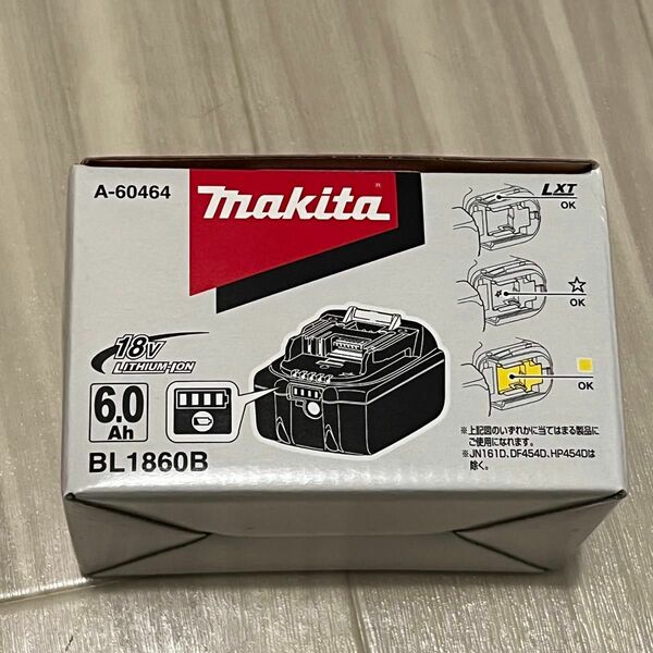 マキタ リチウムイオンバッテリBL1860B 18V 6.0Ah A-60464