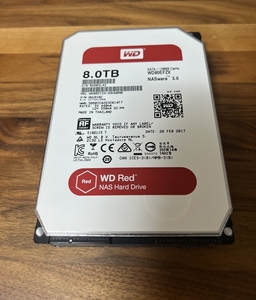 Western Digital WD80EFZX 8TB 3.5インチ NAS用 HDD Red SATA ハードディスク 動作確認済 正常判定 使用時間14463時間