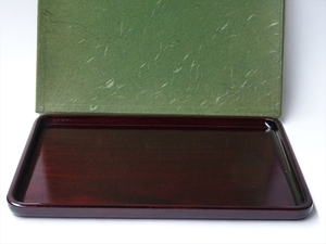 ## natural tree # green tea tray # approximately 33cm× approximately 24cm#book@ lacquer finishing # original box attaching #