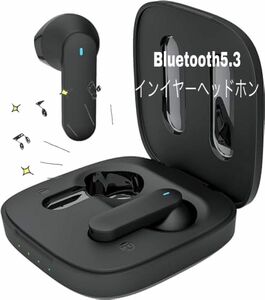 Bluetooth5.3インイヤーヘッドホンHI-FI音質 ワイヤレスイヤホン Bluetooth