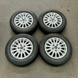 タイヤ付き純正ホイール4本セット　ノア　ZRR80　シルバー　15×6J　+50　114.3　5穴　195/65R15　2023年製　5ミリ