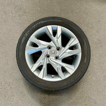 タイヤ付き純正ホイール1本　シャトルハイブリッド　GP7　グレー×ポリッシュ　16×6J　+53　100　4穴　185/55R16_画像1