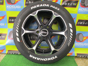 １７インチ中古セット　215/60R17　ヨコハマ　パラダ　7-17　6H139.7　+38　ESSEX　EJ-17