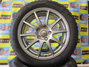 １７インチ中古スタッドレスセット　205/55R17　ヨコハマ　ＩＧ60　7-17　5H114.3　+48　ＳＰＯＲＴ　ＡＢＥＬＩＡ