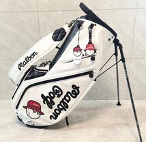 マルボンゴルフ　malbon golf キャディバッグ　スタンドキャディバッグ※ホワイト b1203_画像9