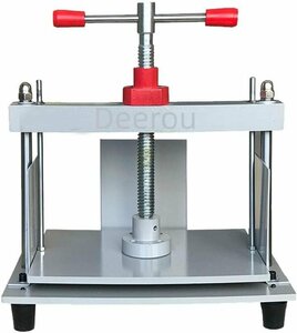 手動紙圧縮プレス A4 圧縮プレス 紙類やお札や財務伝票を平坦化に 圧縮機 紙のシワ減少 文房具用品 (シルバー)