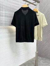ブルネロクチネリ　BRUNELLO CUCINELLI メンズ　Tシャツ　ポロシャツ vネック 無地 シンプル 半袖 M-XXL サイズ選択可能 b1061_画像2