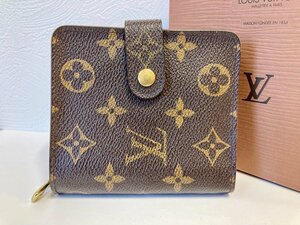 LOUIS VUITTON 　ルイ ヴィトン　M61667 モノグラム コンパクトジップ 二つ折り 財布 ウォレット レディース