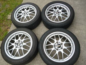 ＢＢＳ　ＲＧ-Ｒ　225/50Ｒ18　7.5Ｊ　PCD114.3　5穴　+45　タイヤホイール　50エスティマ　ＣＨ-Ｒ　スカイライン　ヴェゼルなどに　