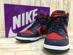 148B Supreme × NIKE SB DUNK HIGH By Any Means DN3741-600 シュプリーム ナイキ【中古】