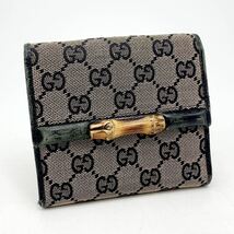 ・FN12227U【1000円スタート!!】GUCCI グッチ GGキャンバス 財布_画像1