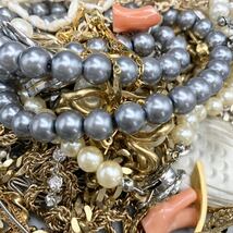 FN12333K【まとめ売り】イミテーション アクセサリー ジュエリー まとめ セット売り ネックレス ピアス ブレスレット 総重量 約1124g_画像5