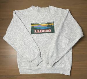 L.L.Bean エルエルビーン Heanes ヘインズ トレーナー スウエット メンズ L グレー USA製 ビンテージ　