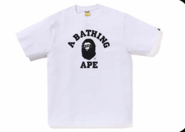 BAPE X GOD SELECTION XXX COLLEGE TEE APE