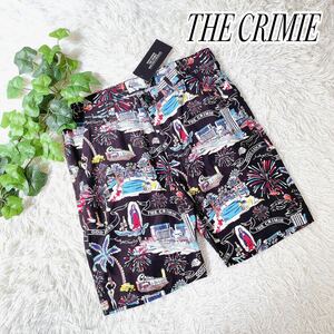 1 иен старт большой размер новый товар THE CRIMIE Crimie шорты aro - ..- шорты черный L весна лето 