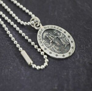 クロムハーツ★エンジェルメダル オーバルV2/新品加工/ボールチェーン/インボイス/1円から！CHROME HEARTS