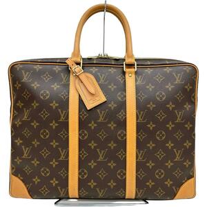 LOUIS VUITTON/ルイ・ヴィトン ポルトドキュマン・ヴォワヤージュ モノグラム M53361 ハンドバッグ ブラウン メンズ