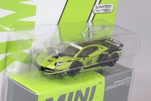 即決！ Mijo特注 TRUESCALE MINI GT 1/64 LB-シルエット WORKS ランボルギーニ アヴェンタドール GT EVO ライム ブリスター 新品・未開封品_画像2