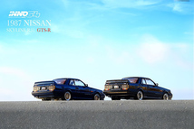 イノモデル 1/64 日産 スカイライン GTS-R (R31) ブラック x グレー Inno64 NISSAN SKYLINE ミニカー_画像6