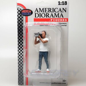 アメリカン ジオラマ 1/18 オンエア カメラマン 男性 American Diorama Figure On-Air 3 フィギュア