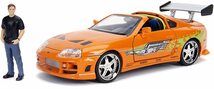 JADA TOYS 1/24 ワイルドスピード トヨタ スープラ ウィズ ブライアン・オコナー フィギア / FAST AND THE FURIOUS SUPRA 30738_画像2