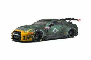  Solido 1/18 Nissan GT-R R35 Liberty walk Army Fighter 2022 SOLIDO Liberty Walk Army Fighter minicar 