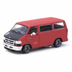 ターマックワークス 1/64 ダッジ バン レッド Tarmac Works Dodge Van Red MiJo限定 ミニカーの画像2