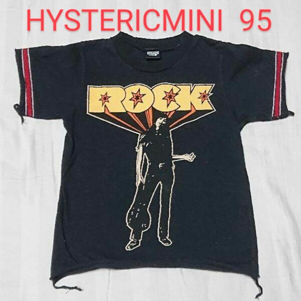 ヒステリックミニ ROCK-Tシャツ/95//HYSTERICMINIヒステリックグラマー