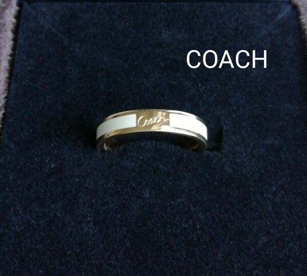 コーチ　指輪　　14号　COACH　ロゴリング　