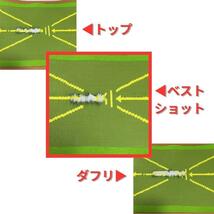【新品】ゴルフ練習マット 素振り スイングチェック フォーム 軌跡確認 屋外 室内 アイアン ダフリ トップ 軌道確認 ゴルフクラブ 練習器具_画像3