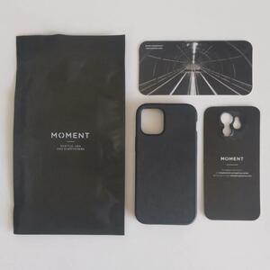 [ anonymity delivery * new goods ] smartphone case iPhone 12 Mini cover MOMENT black light weight slim robust impact absorption keep ... slipping difficult stylish 