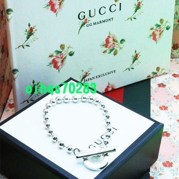 新品 未使用 GUCCI グッチ ボールチェーンブレスレット