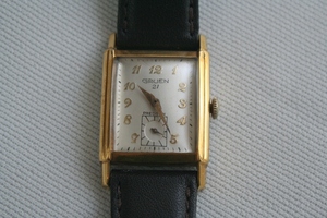GRUEN Gruen antique hand winding wristwatch Junk Vintage 
