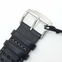 【1円/ほぼ未使用】シチズン CITIZEN エコドライブ ウォッチ 腕時計 クロノ CA4500-32A ソーラーQZ SS 純正革ベルト 白文字盤 動作品 41541_画像6