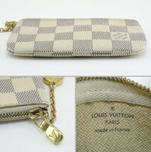 【1円】ルイヴィトン LOUIS VUITTON ダミエアズール ポシェット クレ コインケース キーケース キーリング付き N62659 ダミエキャンバス_画像7