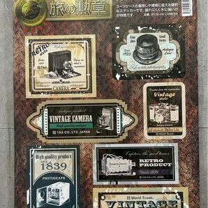 【未開封】カメラ 品番:9102-08CAMERAスーツケースのキズ隠しスーツケースステッカー旅行の伝説を共に創る 世界の旅跡を鞄