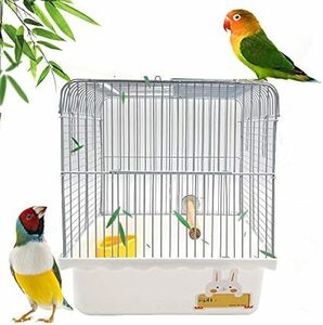 Gifty 文鳥 かご 止まり木 餌入れ 鳥 キャリー ケージ セキセイインコ バードパレス 手のり 移動用 通院 お出かけ ゲー