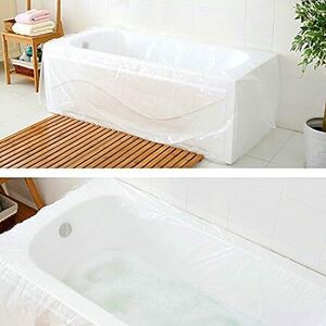 TFY ビックサイズ浴槽、バスタブ用使い捨てカバー サロンやホテル、自宅などで使用可能（2.0m x 1.2m）5枚セット
