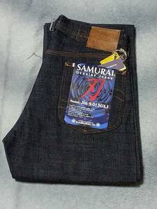 サムライジーンズ　SAMURAI JEANS　限定モデル　刃　Model JIN S0130XJ　W32　左綾織りデニム　未使用　デッドストック