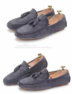 XX-. color / ash 40 size 25.cm popular new goods Loafer slip-on shoes men's shoes high quality original leather Loafer slip-on shoes . gong 