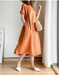 ワンピース レディース マキシ丈 体型カバー 夏 可愛い 秋冬 春 通勤着 スカート ゆったり C M