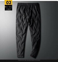 YK-PK 黒(実寸2XL )人気新品 秋冬 80％ダウン アウトドアパンツ 防風防寒防水 ロングパンツ バイクパンツ スキーパンツ_画像6