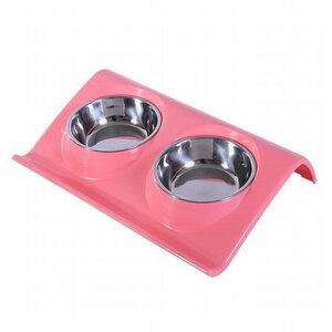  hood bo Wolf -do stand pet food stand bowl removed possibility . repairs easy made of stainless steel sanitation . pink 