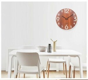 壁掛け時計 木製 掛け時計 時計 静音 北欧 レトロ 木目調 デジタル お洒落 プレゼント インテリア飾り カフェ おしゃれ