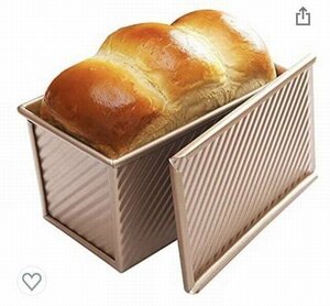 パン型 蓋付 ケーキ型 パン型 フタ付き 波紋型 パン焼 通気孔あり