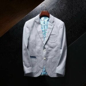 XZ-12-3KD(実寸54 2XL度 )新品 新作 春夏秋 国内未販売 高品質 紳士美品■2ボタン メンズ 紳士 ジャケット スーツ
