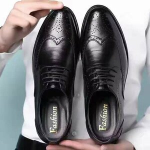 XX-HNDL-8816 чёрный размер 40 [ новый товар не использовался ] Британия способ кожа обувь обувь для вождения бизнес легкий . скользить джентльмен обувь вентиляция g